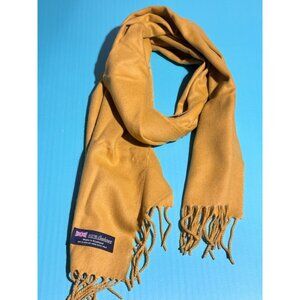 Beonon 100% Cashmere Winter Scarf  Scotland Warm Camel Brown NEW